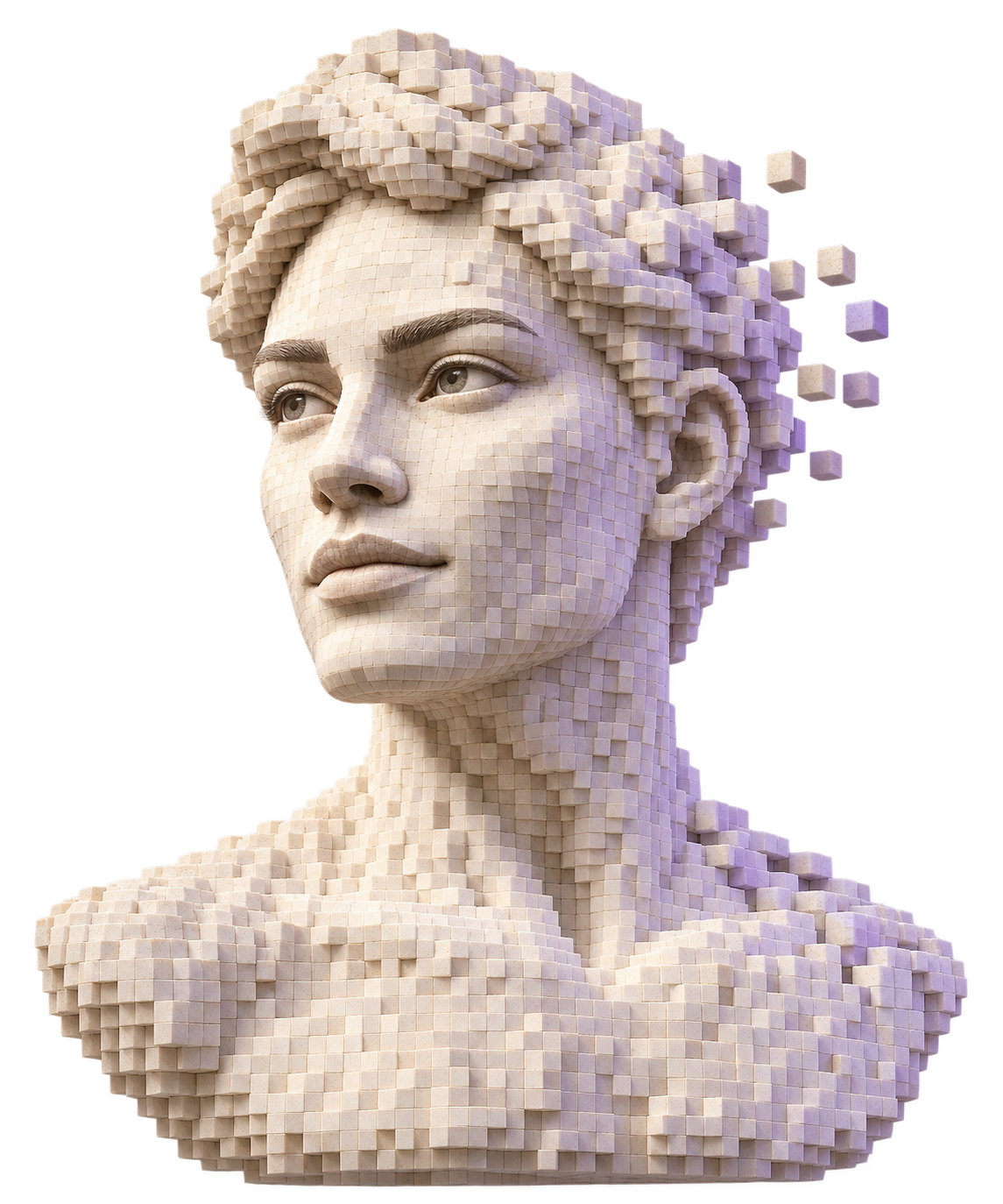 Ivory sculpted portrait